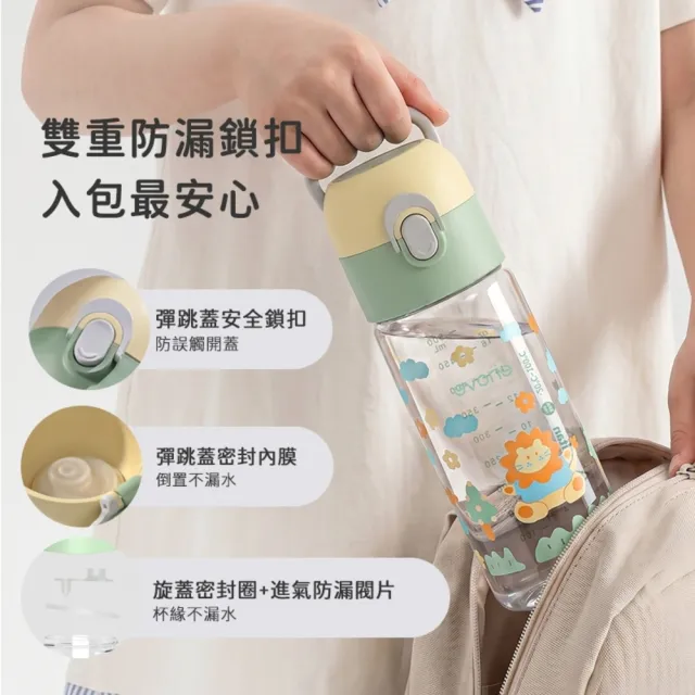 【Evorie】Tritan兒童水壺500ml 直飲水壺 (適合4歲以上 兒童水杯 幼稚園水壺)