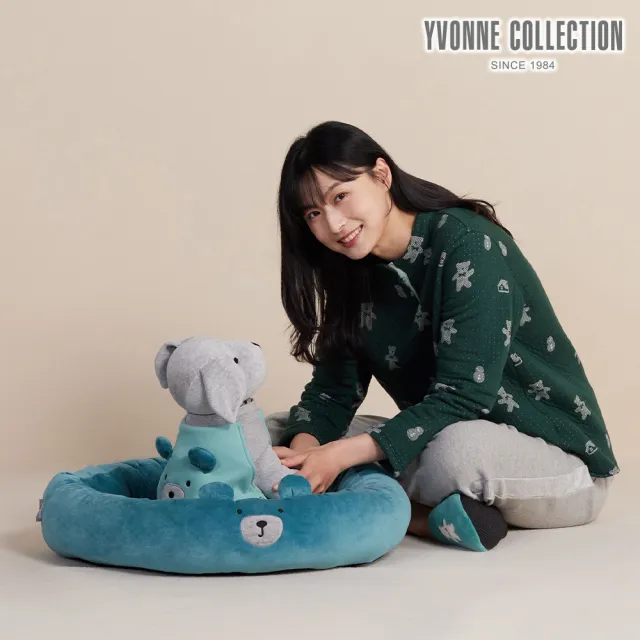 【YVONNE 以旺傢飾】伯恩熊寵物窩-森林綠