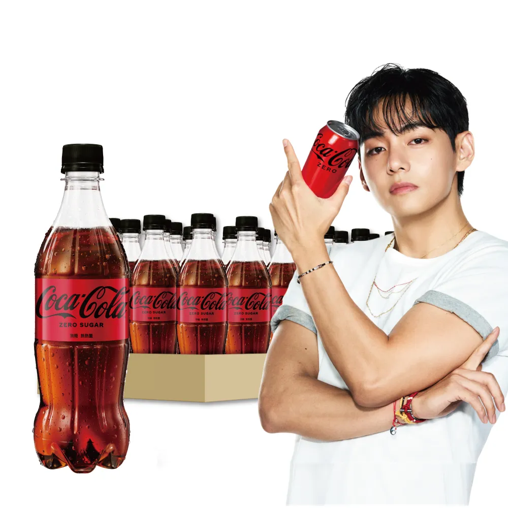【Coca-Cola 可口可樂ZERO SUGAR】無糖零卡寶特瓶600mlx24入/箱