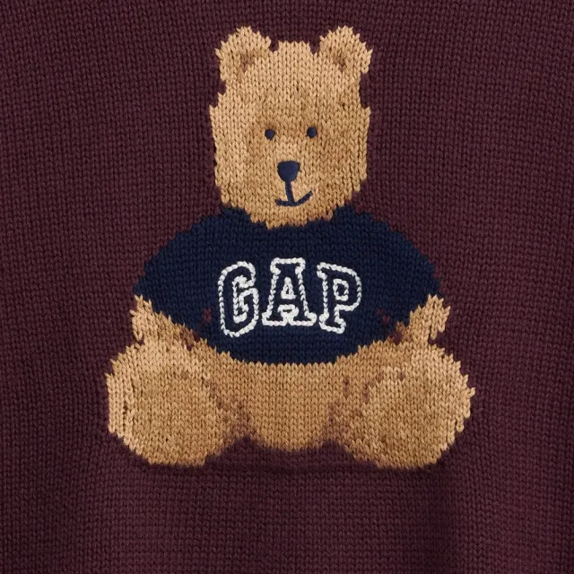 【GAP】100%純棉高領毛衣-布萊納熊(850110)