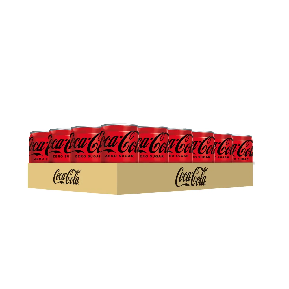 【Coca-Cola 可口可樂ZERO SUGAR】無糖零卡迷你罐200ml x2箱(共48入;24入/箱)