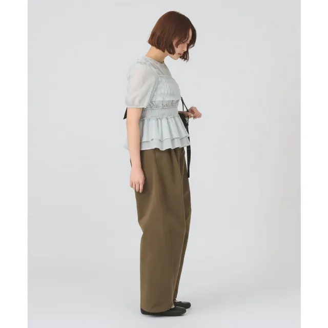 【BEAMS】官方旗艦館 Ray BEAMS / 女裝 雙打褶 錐形 CHINO 長褲