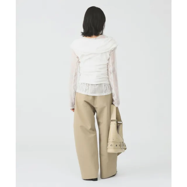 【BEAMS】官方旗艦館 Ray BEAMS / 女裝 雙打褶 錐形 CHINO 長褲
