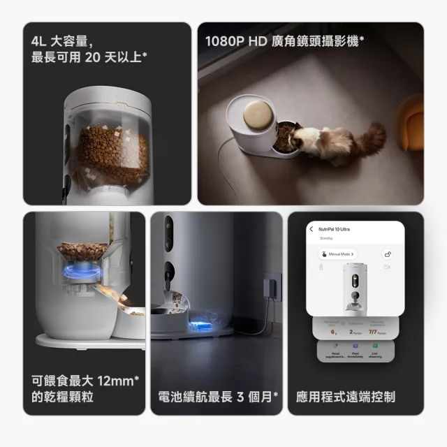 【MOVA TW】喵星艙｜貓咪全方位生活組（LR 10 Prime貓砂機+餵食器＋飲水器)(兩年保固)