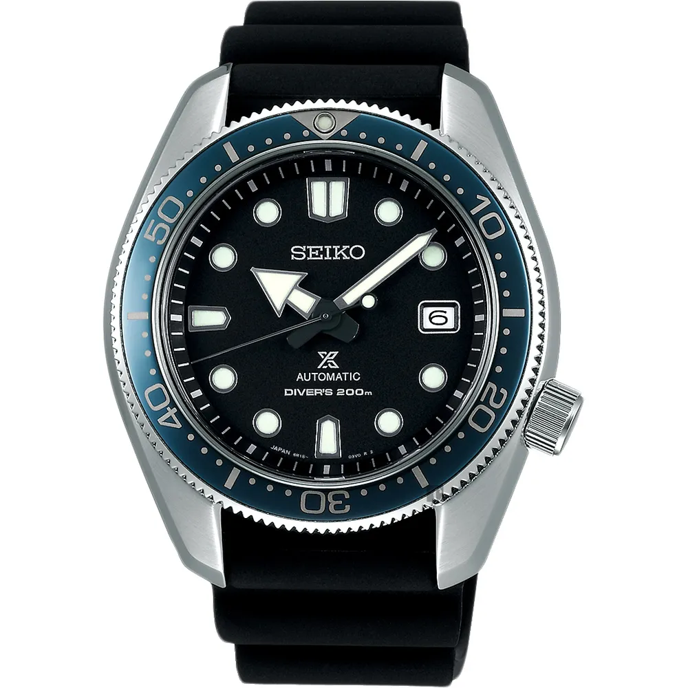 【SEIKO 精工】PROSPEX 水鬼 200米潛水機械錶-黑/44mm 開學禮 送禮 推薦(6R15-04G0X  SPB079J1)