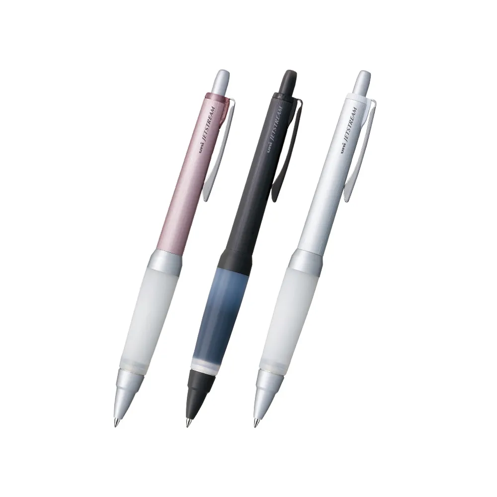 【uni】JETSTREAM 氣墊版 金屬髮絲紋溜溜筆 國考筆 果凍筆 SXN-1000 (0.7mm)