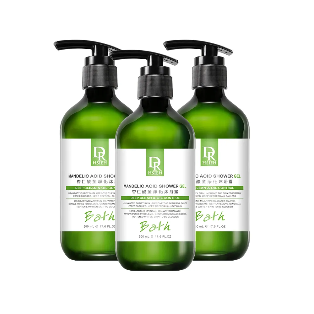 【Dr.Hsieh 達特醫】杏仁酸全淨化沐浴露500ml*3入(抗痘.沐浴乳)