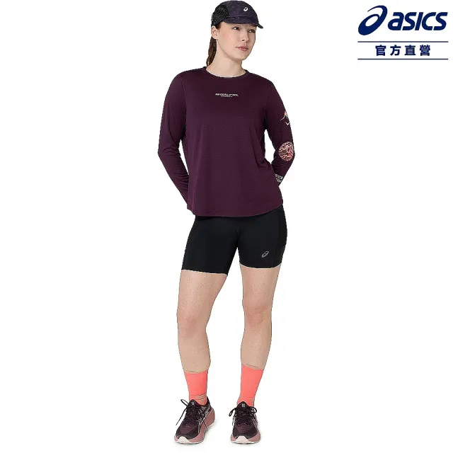 【asics 亞瑟士】長袖上衣 女款 FUJITRAIL 海外版 跑步上衣 2012D430-501