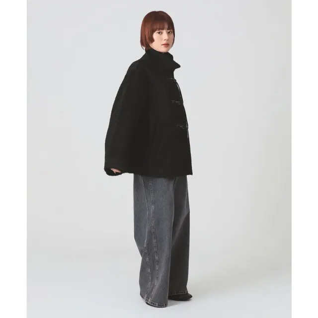 【BEAMS】官方旗艦館 Ray BEAMS / 女裝 長毛 牛角釦 短版 大衣