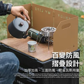 露營中毒本鋪 擋風板 擋油板露營 擋板 防風板 防風 爐具防風 摺疊式 露營 戶外