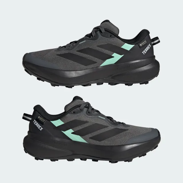 【adidas 愛迪達】TERREX TRACEFINDER PLUS GORE-TEX 越野跑鞋 運動鞋 慢跑鞋 防潑水 女鞋 HQ5112