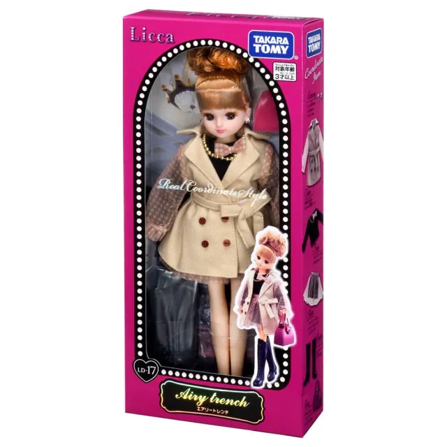 【TAKARA TOMY】Licca 莉卡娃娃 LD-17 甜美格紋秋妝莉卡