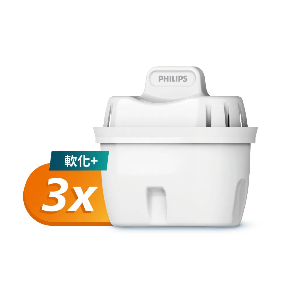 【Philips 飛利浦】3in1超軟水濾心濾芯(三入-AWP230)(ADD5906/ADD5910/ADD5981/ADD5980適用) 一個月更換
