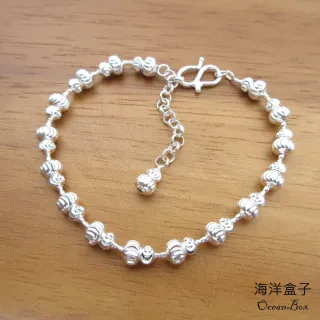 【海洋盒子】開運招財葫蘆S990純銀手鍊.附贈禮盒