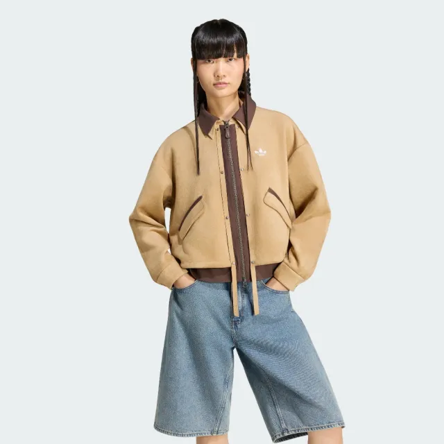 【adidas 愛迪達】3S DELUXE 外套 女 - Originals LE9665