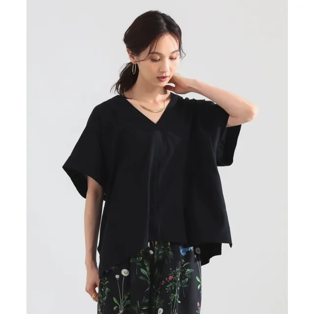 【BEAMS】官方旗艦館 Demi-Luxe BEAMS / 女裝 棉質 V領 上衣