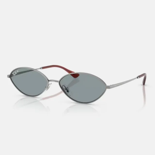 【RayBan 雷朋】Jennie同款 橢圓金屬偏光抗UV太陽眼鏡(RB3757-004/2V、921381 56、59mm)