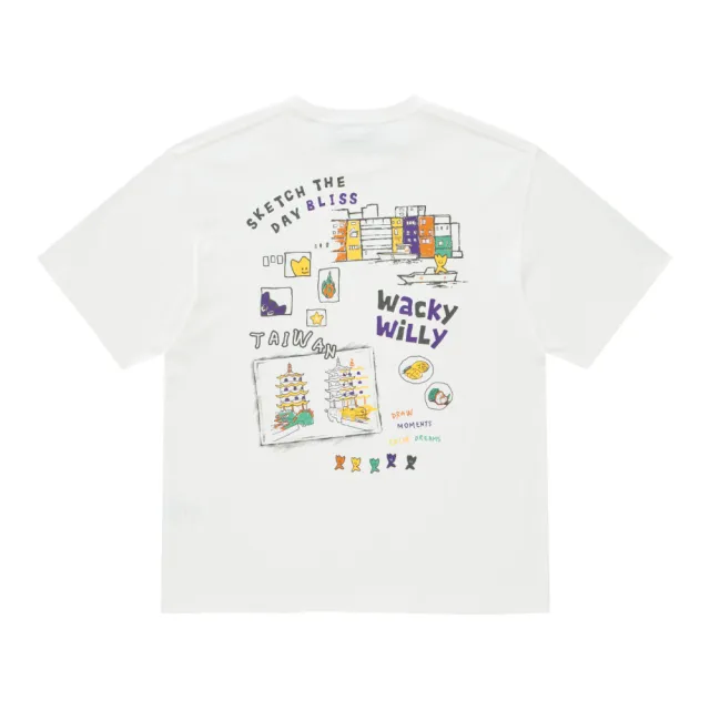 【Wacky WiLLY】台灣限定 地標短袖T恤 白(UNI短袖上衣)