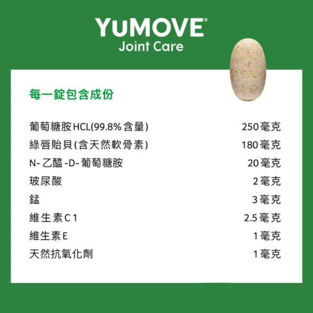【YuMOVE】優骼服 驚奇版 犬用300錠(狗關節保健 狗保健 葡萄糖胺魚油 毛寧)