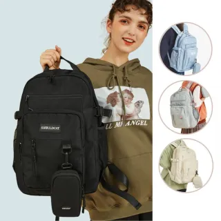 【MoodRiver】加厚 大容量 後背包 學生書包 筆電後背包 電腦背包 旅行背包 防潑水 加強版  