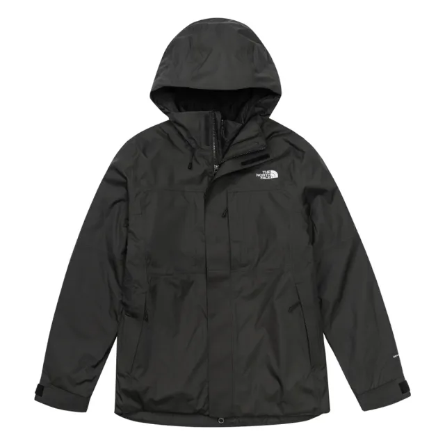 【The North Face】北面女款黑色DRYVENT防水鋪棉內裡三合一外套｜8J8WJK3