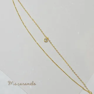 【Ms caramelo 焦糖小姐】925純銀 雙層單顆鋯石手鍊