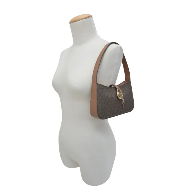 【Michael Kors】LYRA PVC 滿版鎖頭手提肩背包(多色選)