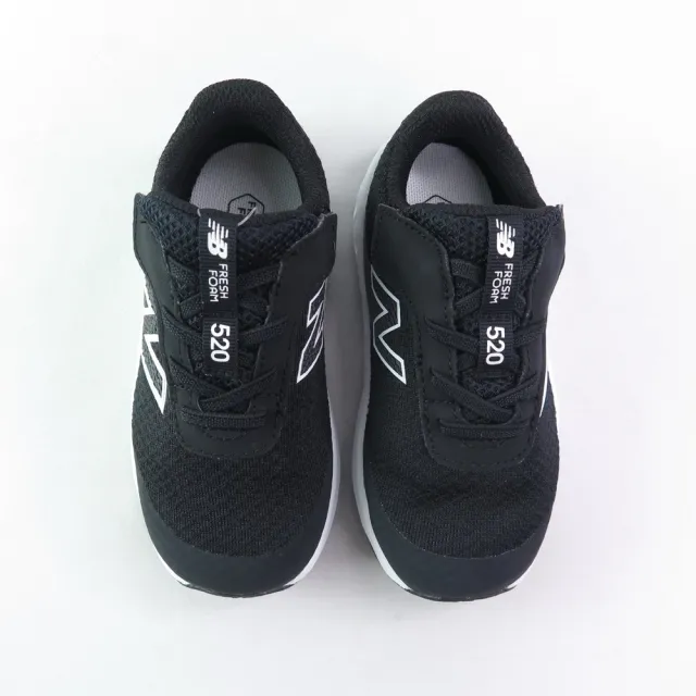【NEW BALANCE】小童鞋 運動鞋 520 Airplane Hook & Loop W寬楦 魔鬼氈 (I5202C2黑x白)
