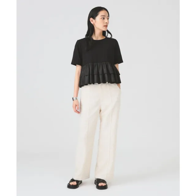 【BEAMS】官方旗艦館 Ray BEAMS / 女裝 流蘇 寬版 直筒 長褲