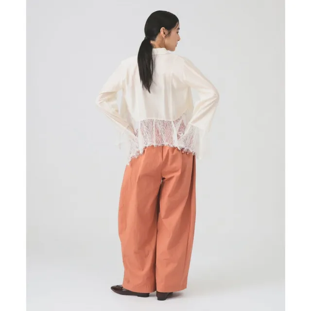 【BEAMS】官方旗艦館 Ray BEAMS / 女裝 抓皺 份量感 長褲