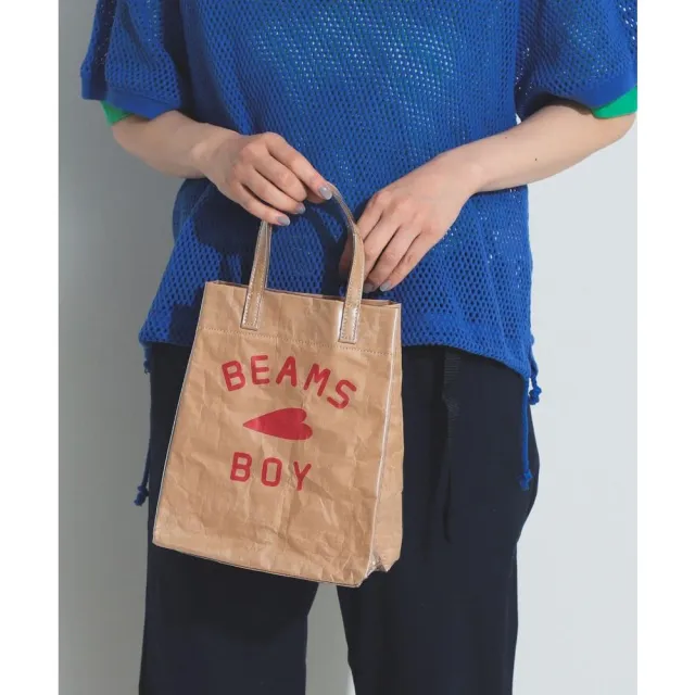 【BEAMS】官方旗艦館 BEAMS BOY / 女裝 BB LOGO 托特包