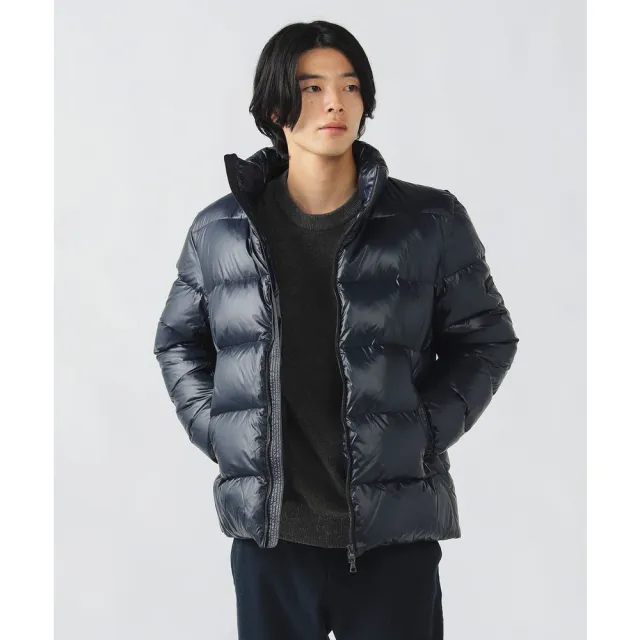 【BEAMS】官方旗艦館 BEAMS HEART / 男裝 亮面 立領 羽絨 外套