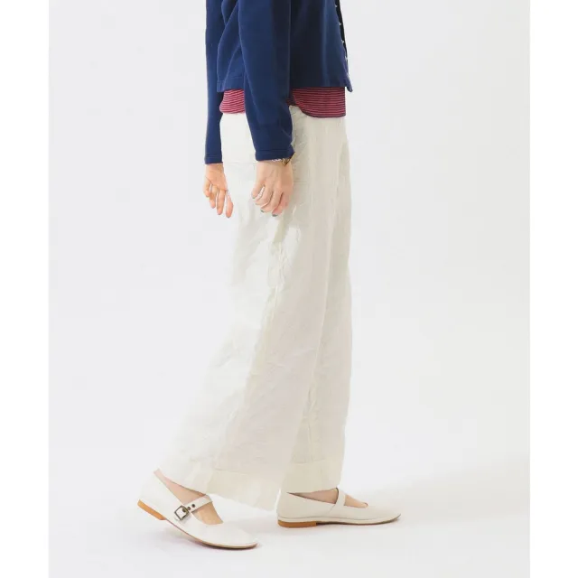 【BEAMS】官方旗艦館 BEAMS BOY / 女裝 皺感加工 長褲