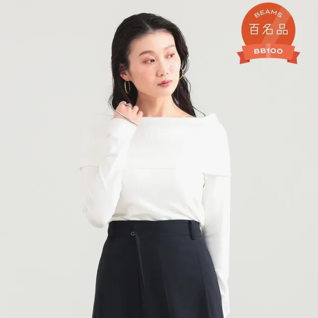 【BEAMS】官方旗艦館 Demi-Luxe BEAMS / 女裝 落肩 長袖 針織衫