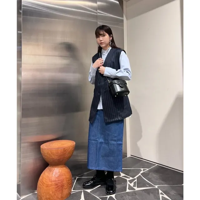 【BEAMS】官方旗艦館 Demi-Luxe BEAMS / 女裝 立領 褶皺 襯衫