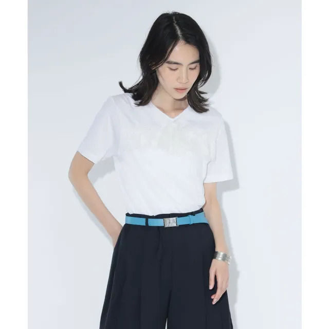 【BEAMS】官方旗艦館 maturely / 女裝 蕾絲領巾 短袖 T恤