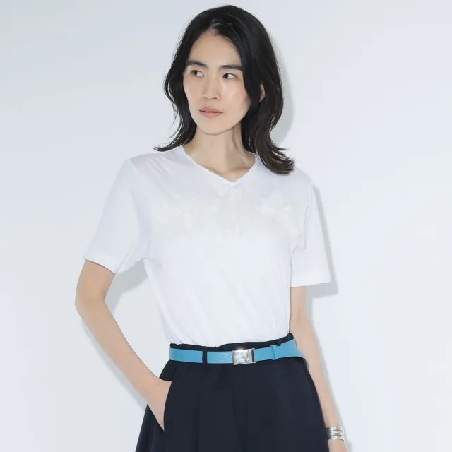 【BEAMS】官方旗艦館 maturely / 女裝 蕾絲領巾 短袖 T恤