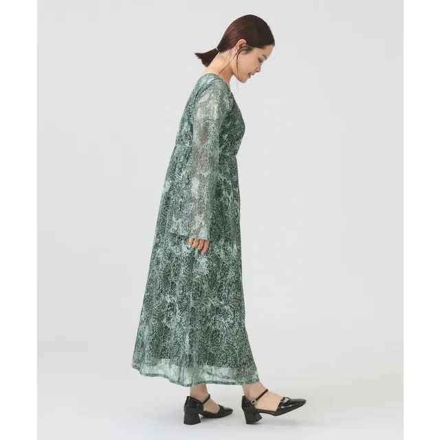 【BEAMS】官方旗艦館 RBS / 女裝 變形蟲紋 蕾絲 印花 洋裝