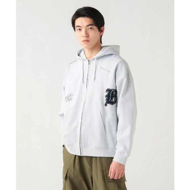 【BEAMS】官方旗艦館 BEAMS HEART / 男裝 字母設計 拉鍊 連帽外套