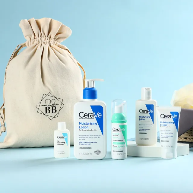 【CeraVe 適樂膚】9月美妝袋(長效清爽保濕乳/水楊酸煥膚淨嫩潔膚露/油水雙衡修護潔顏慕絲)