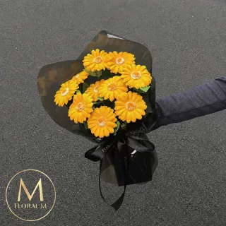 【Floral M】最好的祝福陽光非洲菊小型香水花束(情人節花束/告白禮物/求婚花束/香水花束/生日花束)