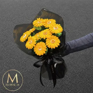 【Floral M】最好的祝福陽光非洲菊小型香水花束(情人節花束/告白禮物/求婚花束/香水花束/生日花束)