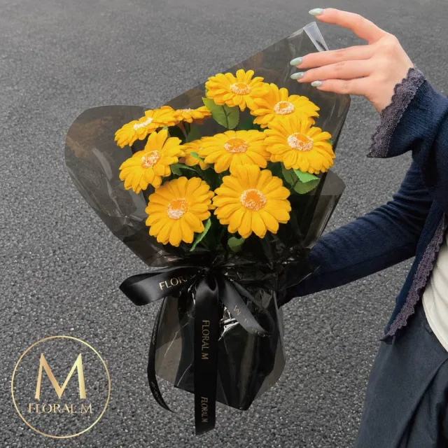 【Floral M】最好的祝福陽光非洲菊小型香水花束(情人節花束/告白禮物/求婚花束/香水花束/生日花束)