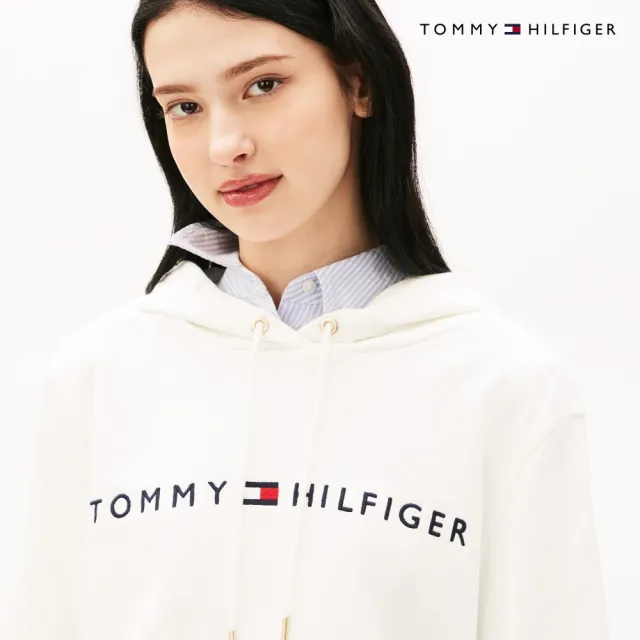 【TOMMY HILFIGER】官方旗艦館基本款 Hilfiger 連帽衫 裸色