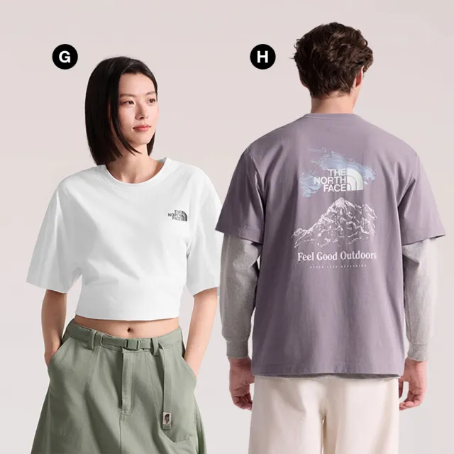 【The North Face】北面男女款FLASHDRY速乾印花短袖T恤 (多款任選)