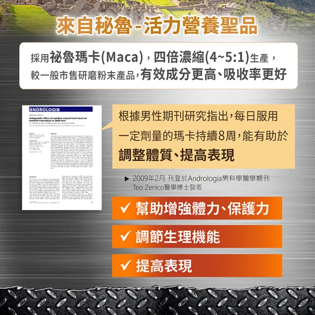 【Heilusan 好立善】精力充沛威剛膠囊 6入組(共180粒、精胺酸+瑪卡+鋅)