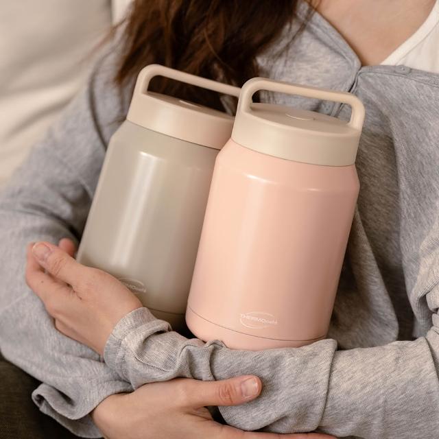 【THERMOcafe 凱菲】買1送1_不鏽鋼真空保溫食物罐890ml(TCHF-890)