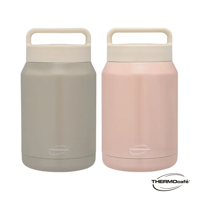 【THERMOcafe 凱菲】買1送1_不鏽鋼真空保溫食物罐890ml(TCHF-890)