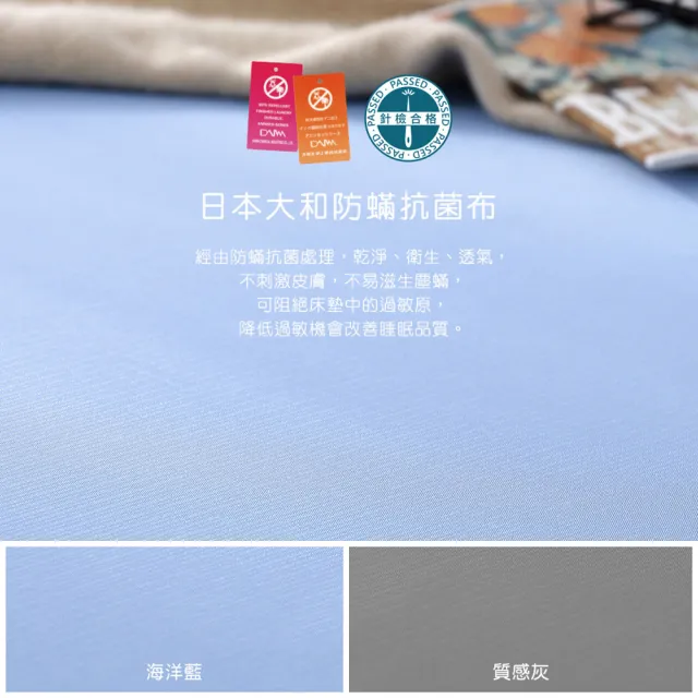 【House Door 好適家居】記憶床墊 日本大和抗菌表布9cm厚波浪竹炭記憶床墊(雙人5尺)
