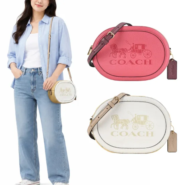 【COACH】HORSE AND CARRIAGE 經典馬車斜背相機小圓包(任選)（其他規格）